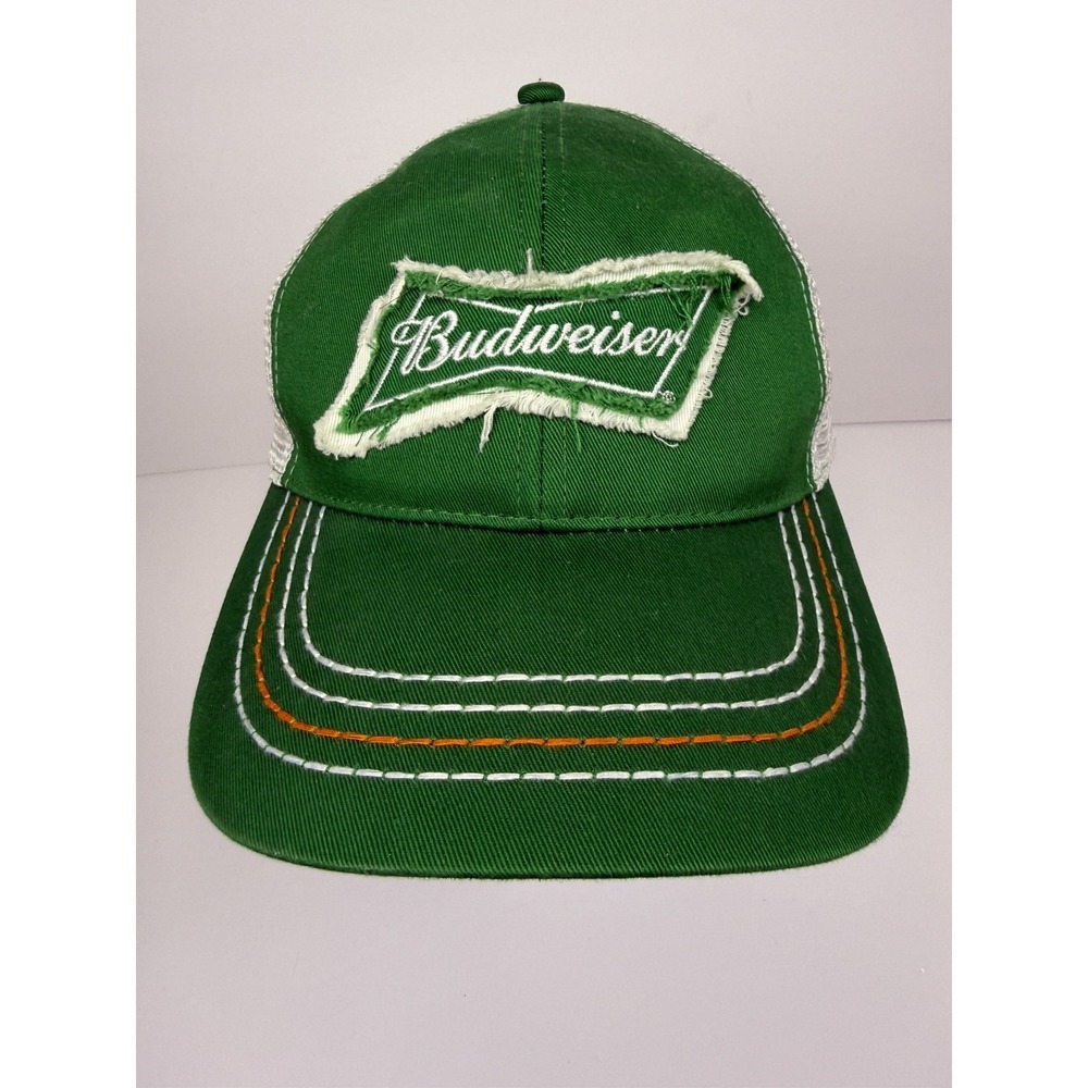 Budweiser St Patricks Day Cap Hat Green Adjustable 3 Leaf‎ Clover K Products